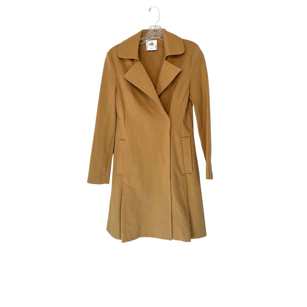 Cabi Love Carol Casablanca Trench Coat Tan Work Career Business Overcoat Size XS